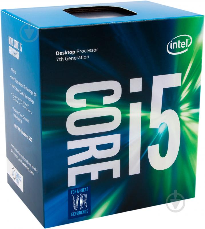 Процессор Intel Core i5-7600 3,5 GHz Socket 1151 Box (BX80677I57600) - фото 1 Процессор Intel Core i5-7600 3,5 GHz Socket 1151 Box (BX80677I57600) - фото 1