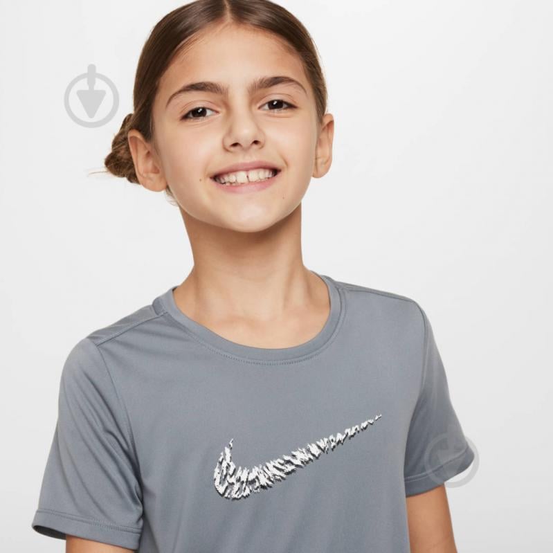 Футболка Nike G NK ONE SS TOP GX VNR FN9019-084 р.XS сірий - фото 3