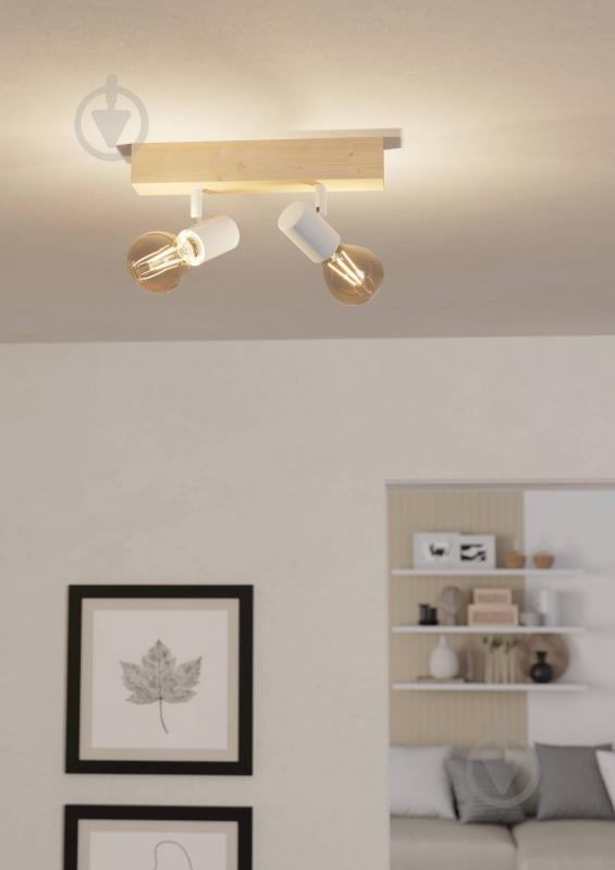 Спот Eglo Townshend 3 2x60 Вт E27 белый 33169 - фото 3