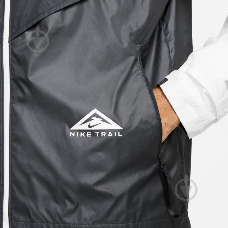 Вітрівка чоловіча весняна Nike M NK SF TRAIL WINDRUNNER JKT CZ9054-010 р.2XL чорно-сіра - фото 6 Вітрівка чоловіча весняна Nike M NK SF TRAIL WINDRUNNER JKT CZ9054-010 р.2XL чорно-сіра - фото 6