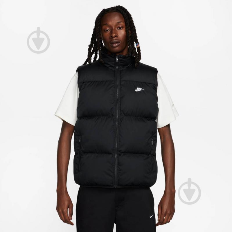 Жилет Nike M NK TF CLUB PUFFER VEST FB7373-010 р.XS чорний - фото 1