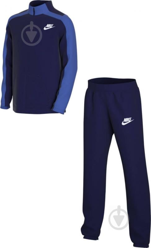 Спортивний костюм Nike U NSW HBR POLY TRACKSUIT DD0324-472 р. XS синій - фото 1