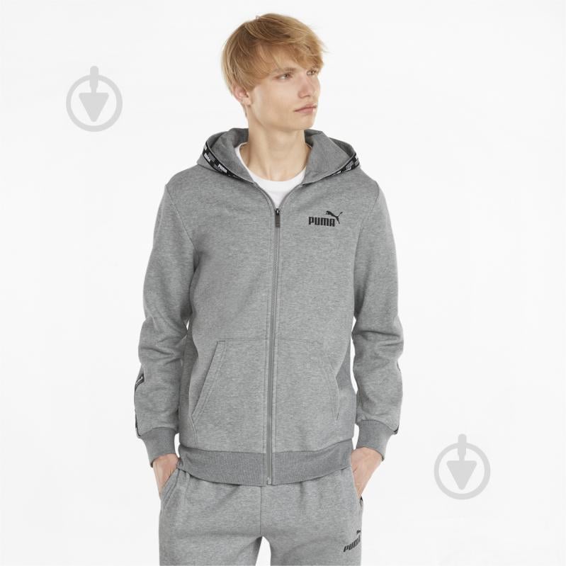 Джемпер Puma POWER FZ Hoodie 58939603 р. 3XL серый - фото 3