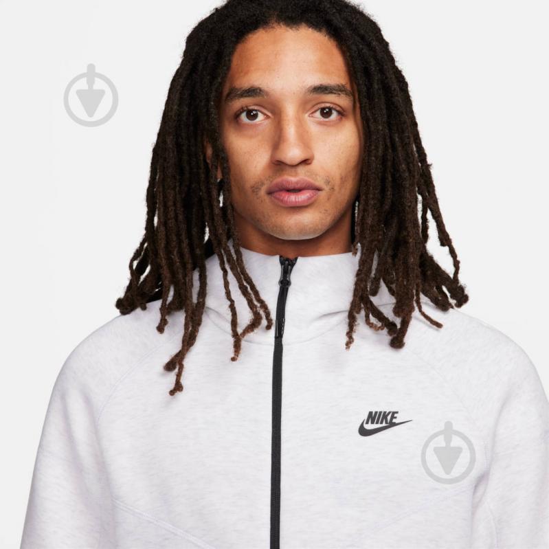 Джемпер Nike M NK TCH FLC FZ WR HOODIE FB7921-051 р.L белый - фото 5