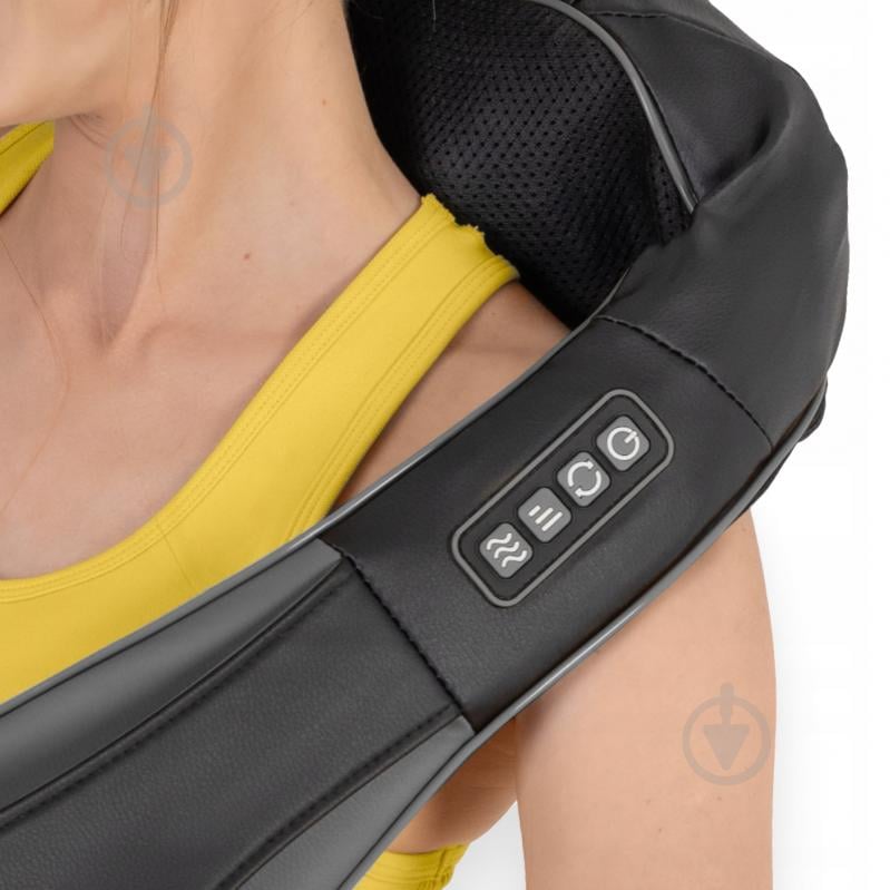Масажер 4fizjo Shiatsu Pro+ для шиї та спини Black/Grey (P-5907739319067) - фото 8