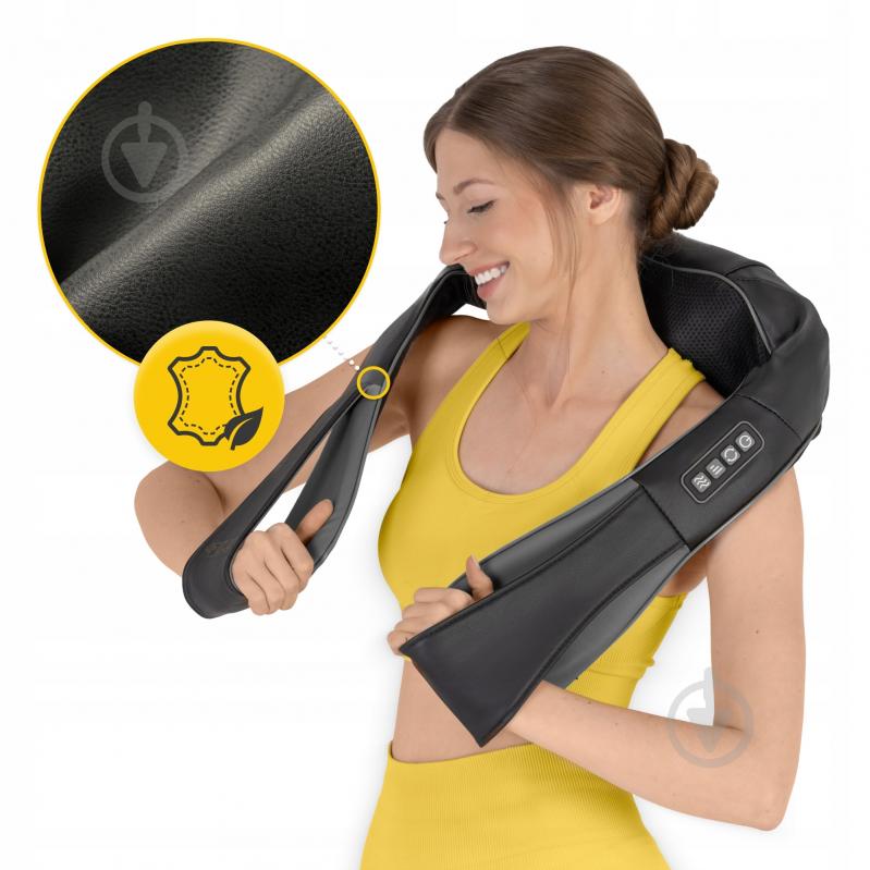 Масажер 4fizjo Shiatsu Pro+ для шиї та спини Black/Grey (P-5907739319067) - фото 2