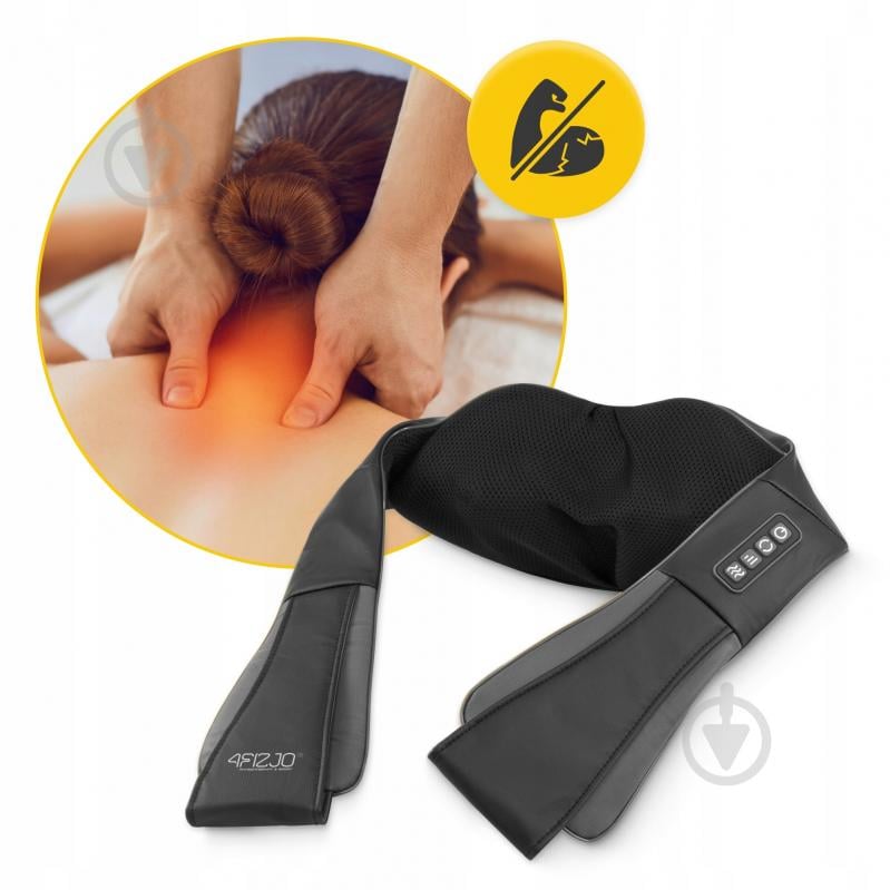 Масажер 4fizjo Shiatsu Pro+ для шиї та спини Black/Grey (P-5907739319067) - фото 10