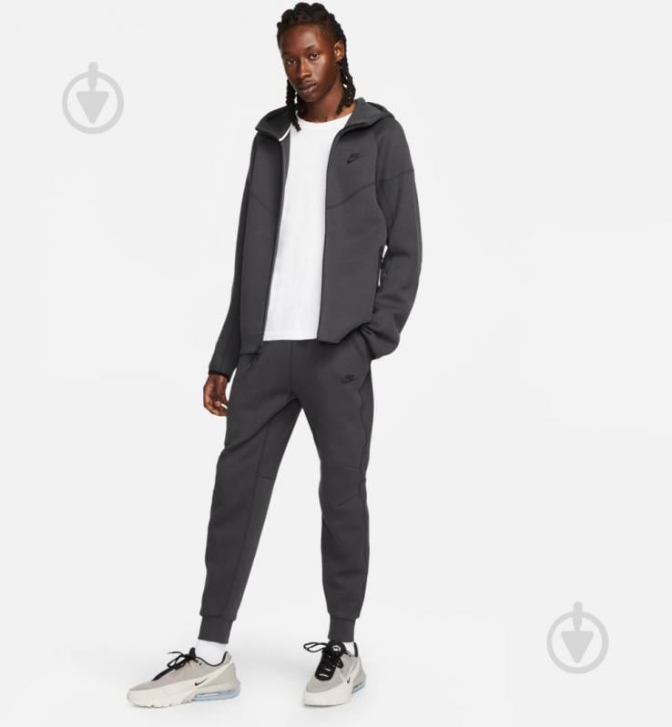 Джемпер Nike M NK TCH FLC FZ WR HOODIE FB7921-060 р.M сірий - фото 8