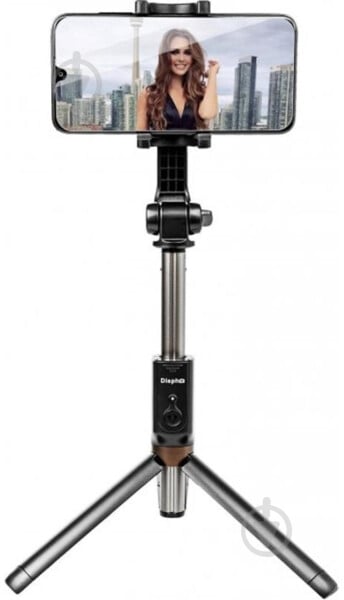 Трипод WS-18002 Selfie Stick Tripod Bluetooth (DSP-WS18002) black - фото 3
