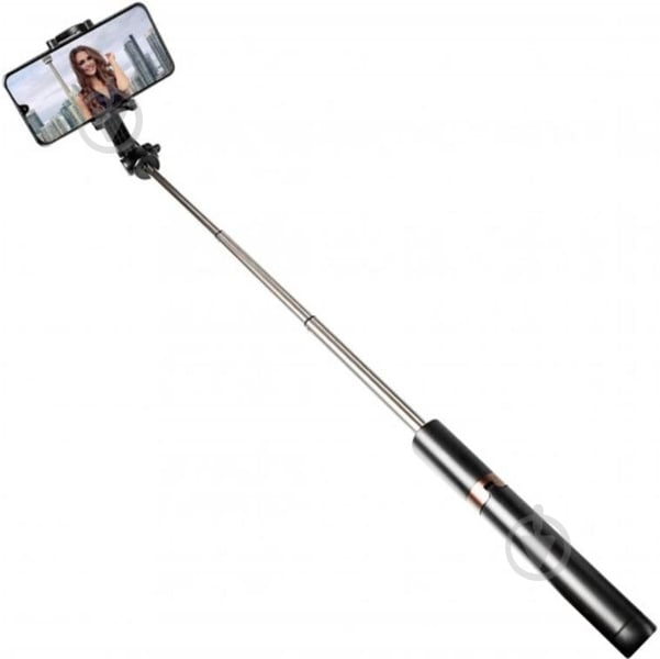 Трипод WS-18002 Selfie Stick Tripod Bluetooth (DSP-WS18002) black - фото 2