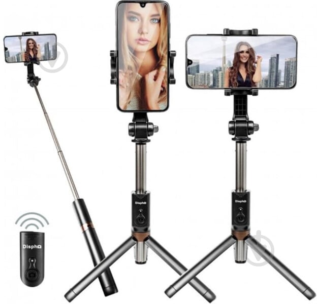 Трипод WS-18002 Selfie Stick Tripod Bluetooth (DSP-WS18002) black - фото 7