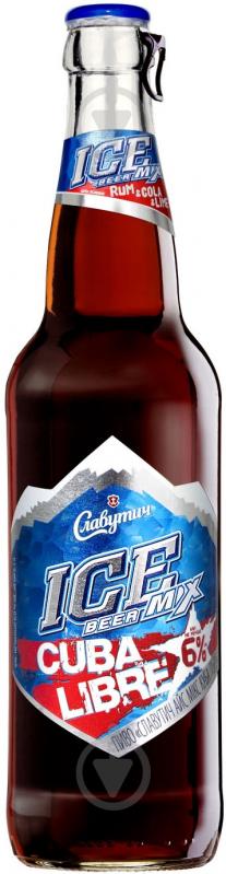 Пиво Славутич Ice Mix Cuba Libre светлое фильтрованное 6% 0,5 л - фото 1