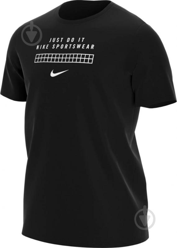 Футболка Nike M NSW DNA SS TEE CW2373-010 р.S черный - фото 1