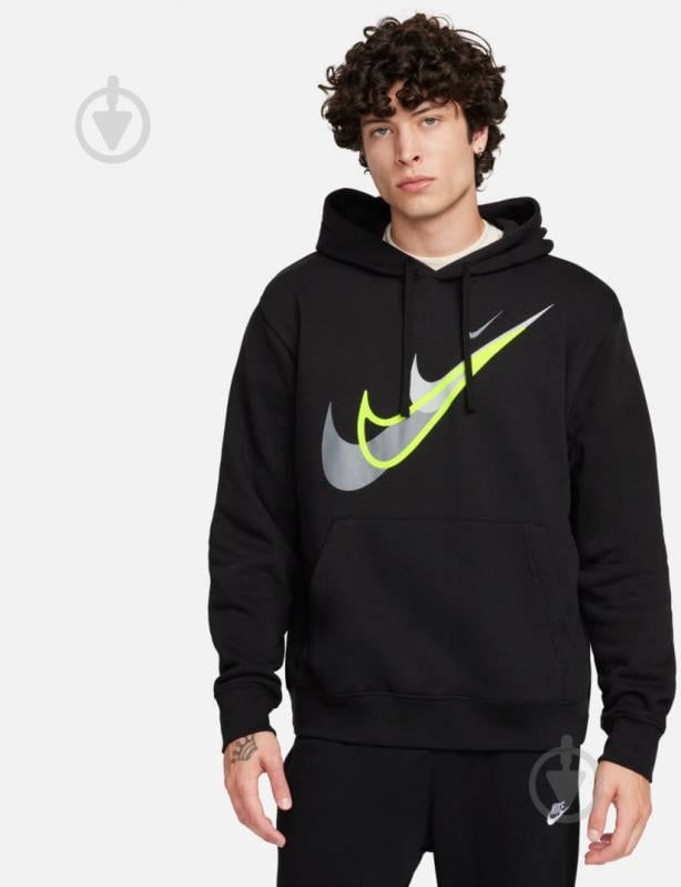 Джемпер Nike M NSW SI PO HOODIE BB FZ0201-010 р.S чорний - фото 1