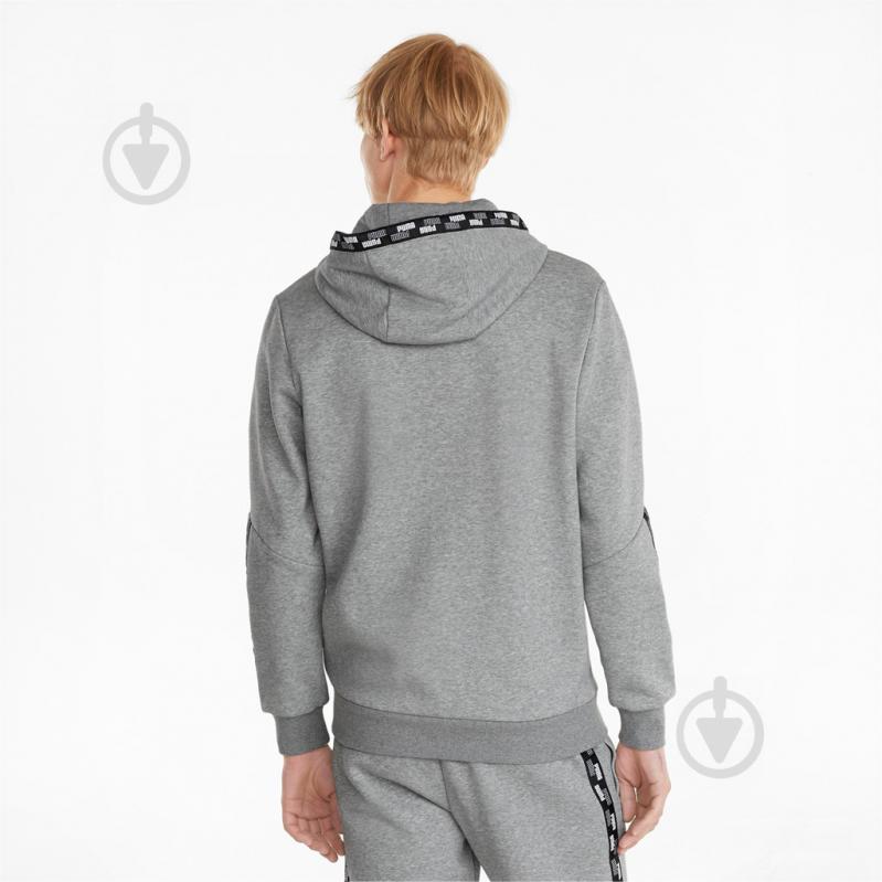 Толстовка Puma POWER FZ Hoodie 58939603 р. L серый - фото 4