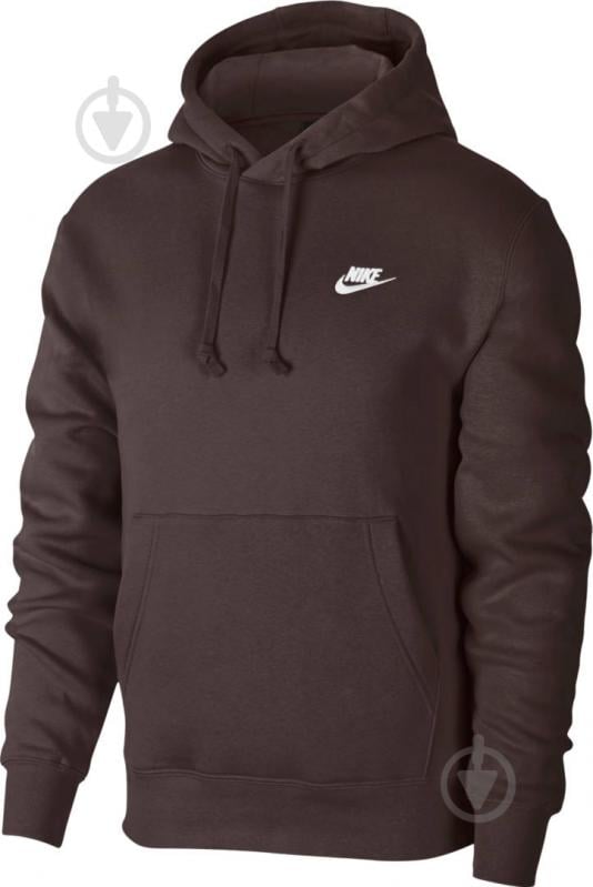 Джемпер Nike M NSW CLUB HOODIE PO BB BV2654-237 р.S коричневый - фото 6