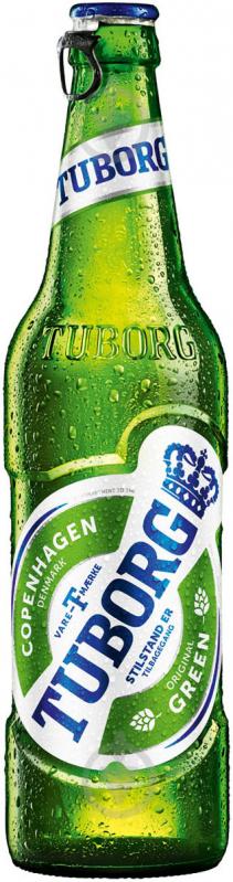 Пиво Tuborg Green світле фільтроване 4,6% 0,5 л - фото 1