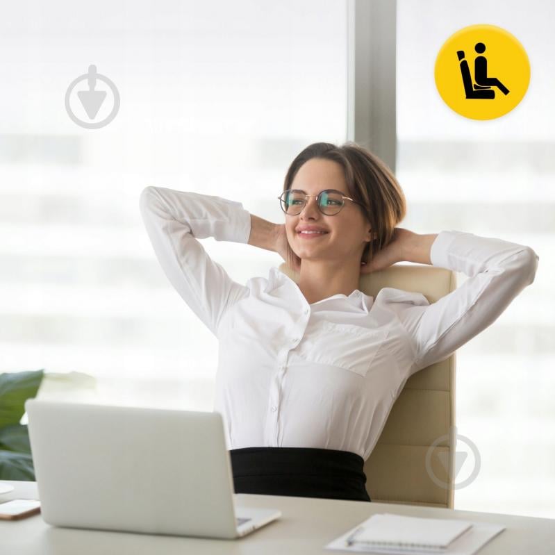 Подушка ортопедична для сидіння 35x45x7 см Black (P-5907739318794) 4fizjo 35x45 см чорний - фото 3 Подушка ортопедична для сидіння 35x45x7 см Black (P-5907739318794) 4fizjo 35x45 см чорний - фото 3