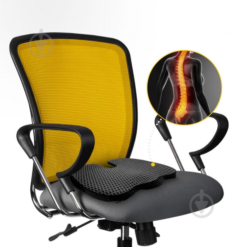 Подушка ортопедична для сидіння 35x45x7 см Black (P-5907739318794) 4fizjo 35x45 см чорний - фото 8 Подушка ортопедична для сидіння 35x45x7 см Black (P-5907739318794) 4fizjo 35x45 см чорний - фото 8