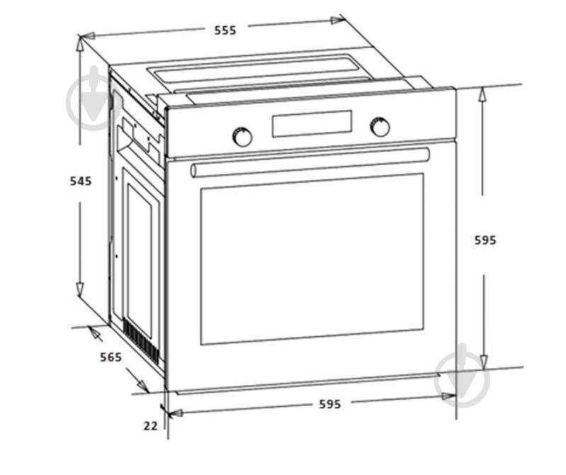 Духовой шкаф Heinner HBO-S624LTG-IX - фото 4