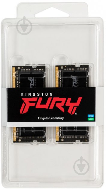 Оперативная память Kingston SODIMM DDR4 64 GB (2x32GB) 2666 MHz (KF426S16IBK2/64) Fury Impact - фото 2