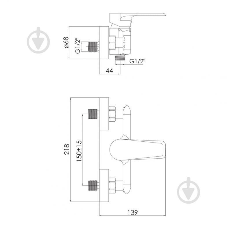 Змішувач для душу Imprese Aria f03307501AA - фото 2 Змішувач для душу Imprese Aria f03307501AA - фото 2