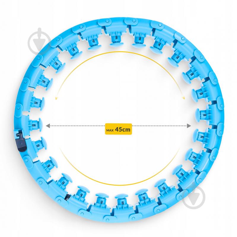 Массажный обруч 4fizjo с отягощением Sky Blue (P-5907739316837) d45 см - фото 9