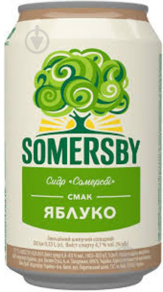 Сидр Somersby яблучний напівсолодкий 0,33 л - фото 1