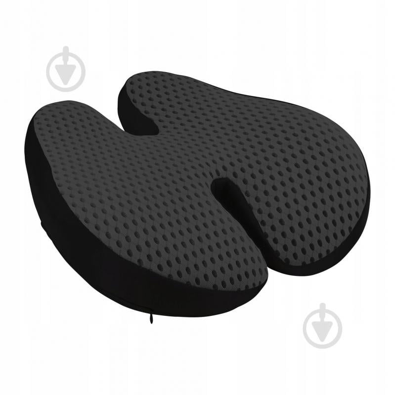 Подушка ортопедическая для спины 41x40 см Black (P-5907739318763) 4fizjo 41x40 см черный - фото 10