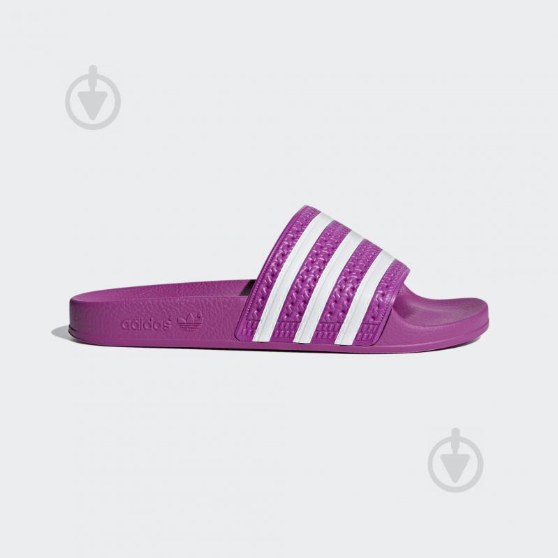 Шлепанцы Adidas ADILETTE W CG6539 р.39 1/3 фиолетовый - фото 1