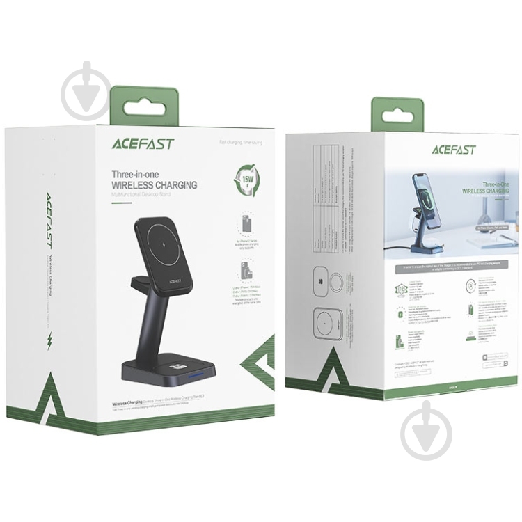 Зарядное устройство Acefast Wireless QI 3in1 18W E3 - фото 4