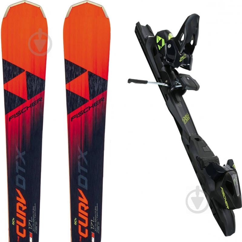 Лыжи горные с креплениями FISCHER RC4 The Curv Dtx Racetrack/T20218 171 см черный с оранжевым A08219/T20218 - фото 3