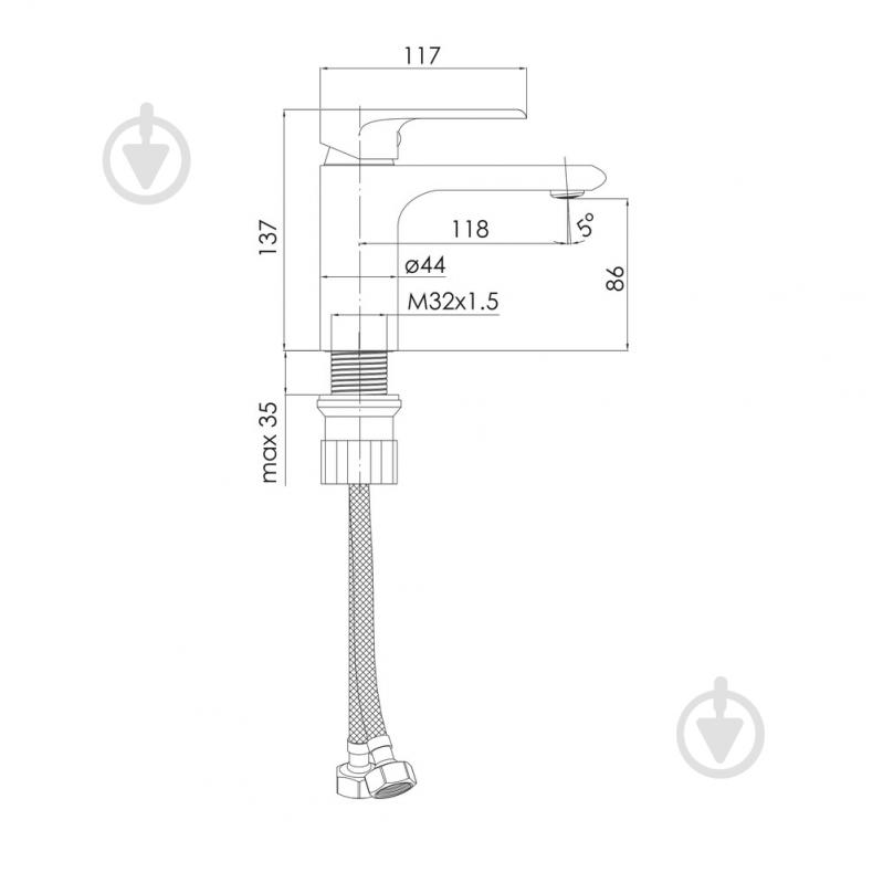 Смеситель для умывальника Imprese Aria f03507510AA - фото 2 Смеситель для умывальника Imprese Aria f03507510AA - фото 2