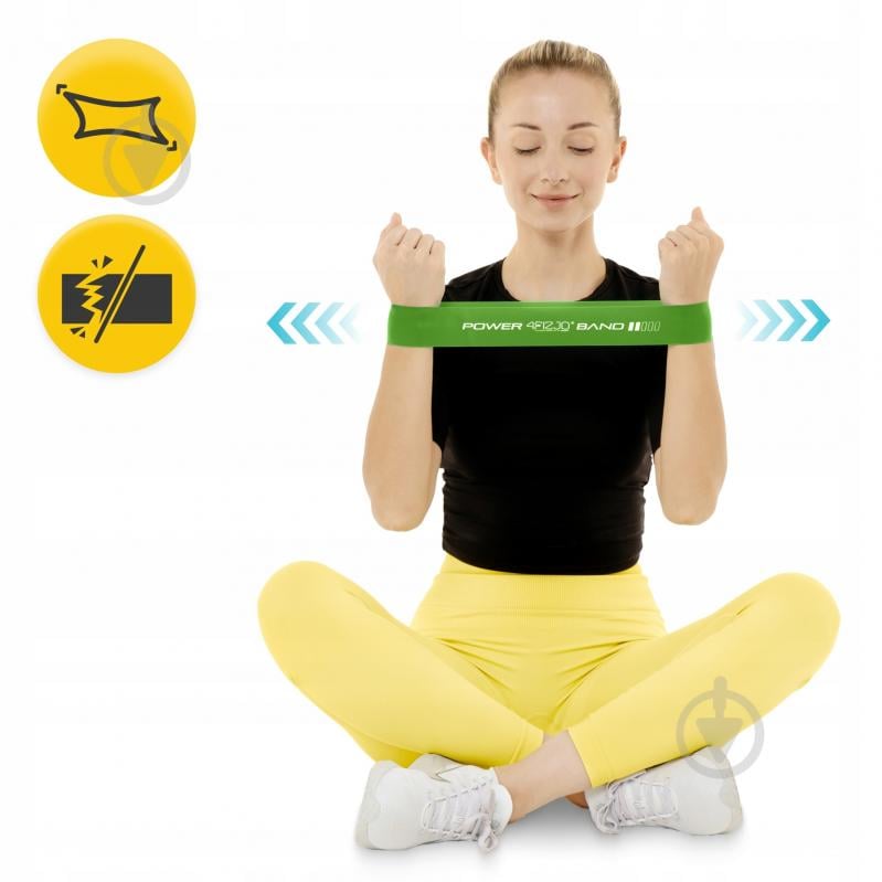 Резинка для фитнеса 4fizjo Mini Power Band 1 мм 10-15 кг (P-5907222931615) 4FJ0012 зелено-оливковый - фото 3 Резинка для фитнеса 4fizjo Mini Power Band 1 мм 10-15 кг (P-5907222931615) 4FJ0012 зелено-оливковый - фото 3