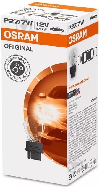 Автолампа розжарювання Osram P27/7W 1 шт. (4052899183414) - фото 2 Автолампа розжарювання Osram P27/7W 1 шт. (4052899183414) - фото 2