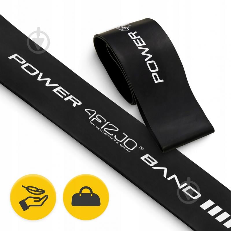 Резинка для фитнеса 4fizjo Mini Power Band 1,2 мм 15-20 кг (P-5907222931622) 4FJ0013 черный - фото 7