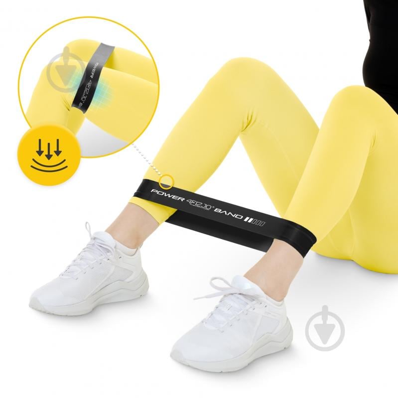 Резинка для фитнеса 4fizjo Mini Power Band 1,2 мм 15-20 кг (P-5907222931622) 4FJ0013 черный - фото 6