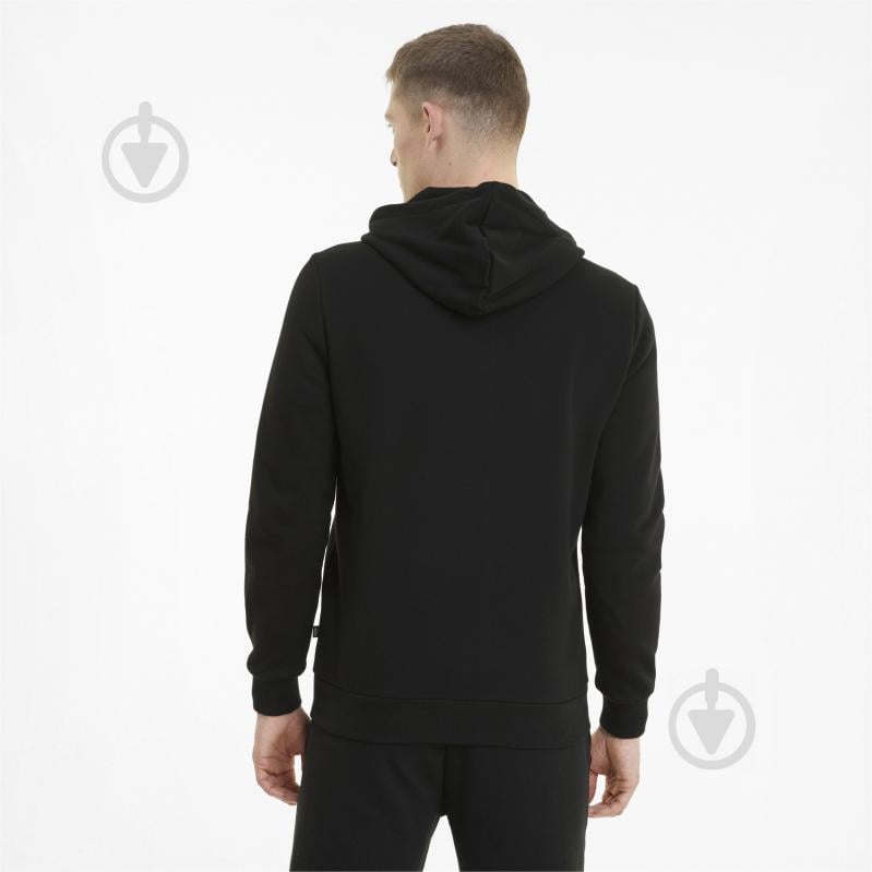 Толстовка Puma ESS SMALL LOGO FZ HOODIE FL 58670201 р.XL черный - фото 4