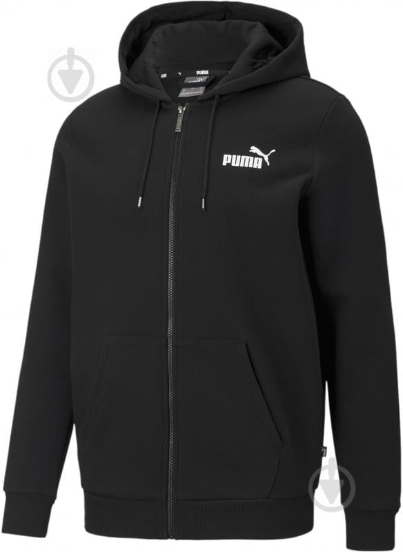 Толстовка Puma ESS SMALL LOGO FZ HOODIE FL 58670201 р.M чорний - фото 1