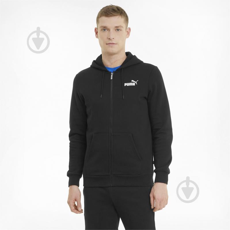 Толстовка Puma ESS SMALL LOGO FZ HOODIE FL 58670201 р.M чорний - фото 3