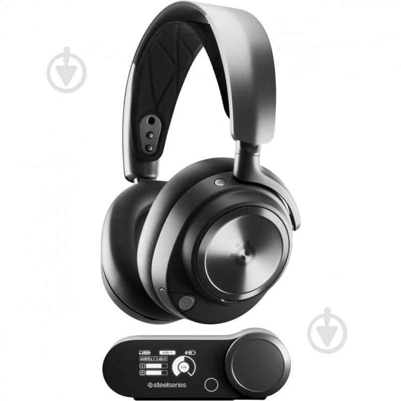 Гарнитура игровая SteelSeries Arctis Nova Pro Wireless black (61522) - фото 1