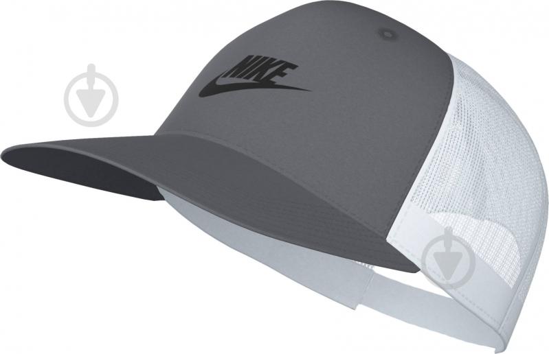 Кепка Nike U NK RISE CAP S CB FUT TRKR L FB5378-084 S-M серый - фото 1