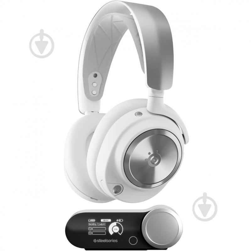 Гарнитура игровая SteelSeries Arctis Nova Pro Wireless white (61525) - фото 1