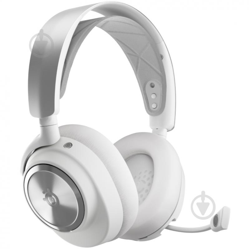 Гарнитура игровая SteelSeries Arctis Nova Pro Wireless white (61525) - фото 2