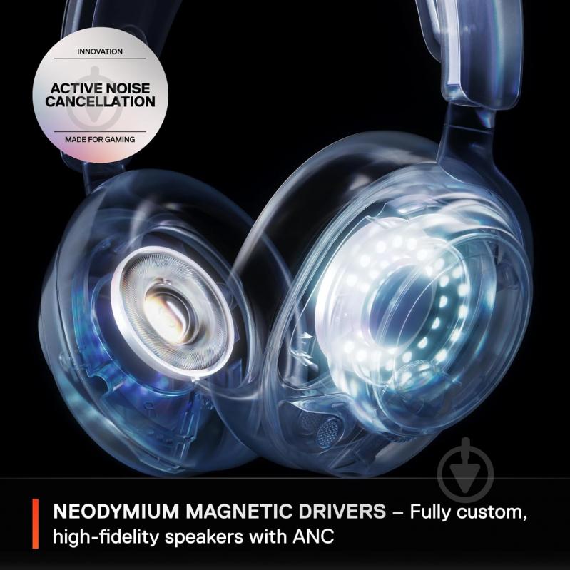 Гарнитура игровая SteelSeries Arctis Nova Pro Wireless white (61525) - фото 7