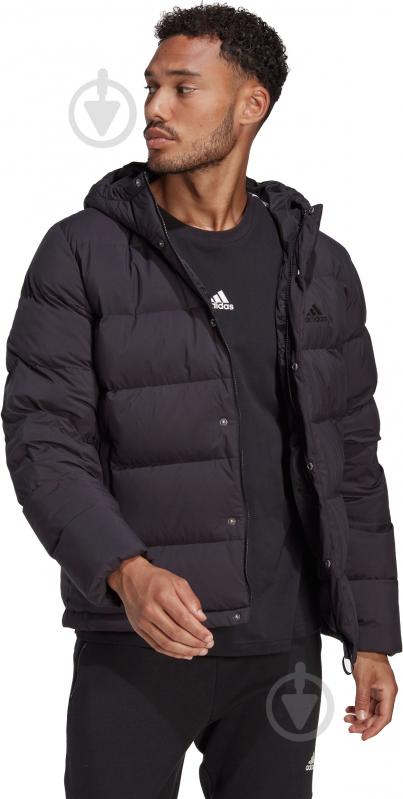 Пуховик чоловічий зимовий Adidas HELIONIC HO JKT HN5640 р.S чорний - фото 1