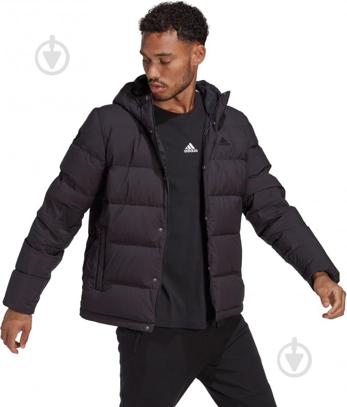 Пуховик чоловічий зимовий Adidas HELIONIC HO JKT HN5640 р.S чорний - фото 5