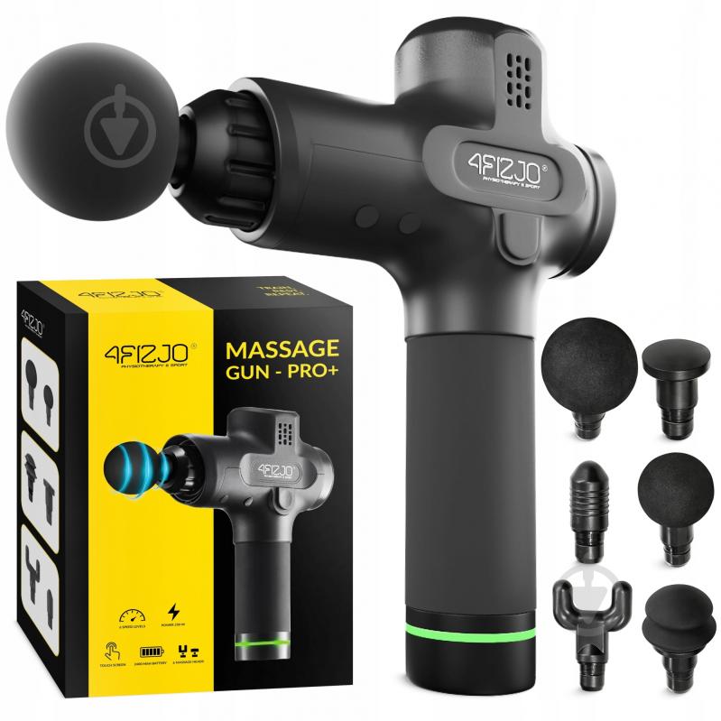 Перкуссионный ручной массажер 4fizjo Massage Gun PRO+ 250 Вт (P-5907739311139) - фото 1