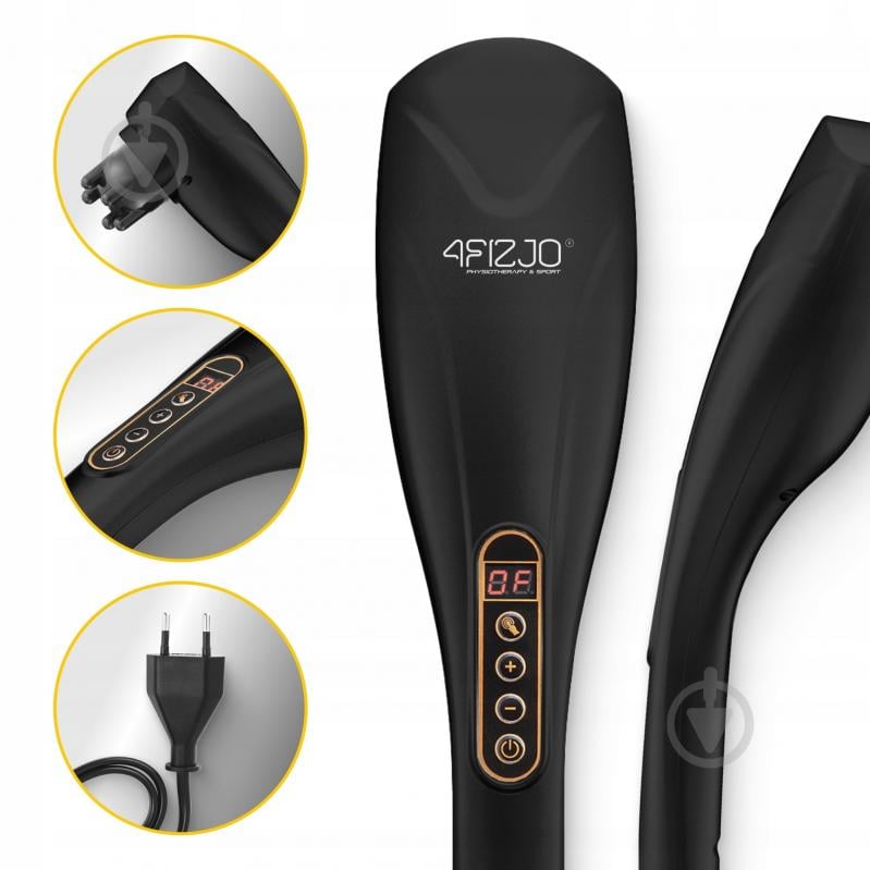 Вибромассажер 4fizjo Long Stick 7 в 1 Black (P-5907739319142) - фото 7