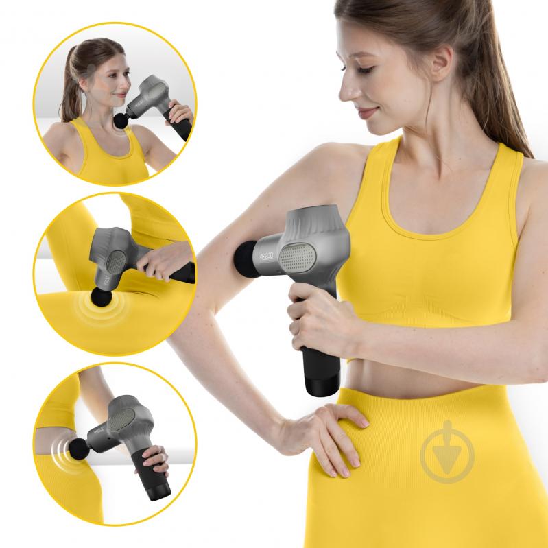 Перкусійний ручний масажер 4fizjo Massage Gun Active 30 Вт (P-5907739319937) - фото 12